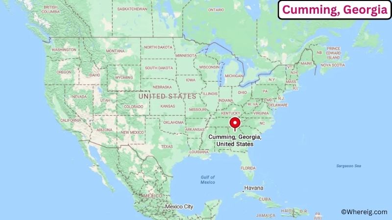 Where is Cumming Located in Forsyth County, Georgia