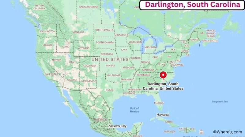 Where is Darlington Located in Darlington County, South Carolina
