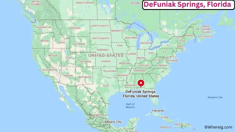 Where is DeFuniak Springs Located in Walton County, Florida