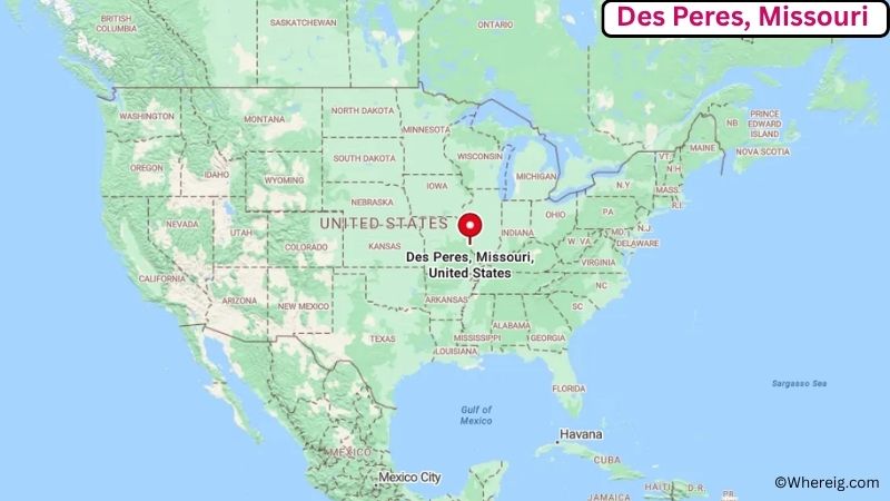Where is Des Peres Located in St. Louis County, Missouri