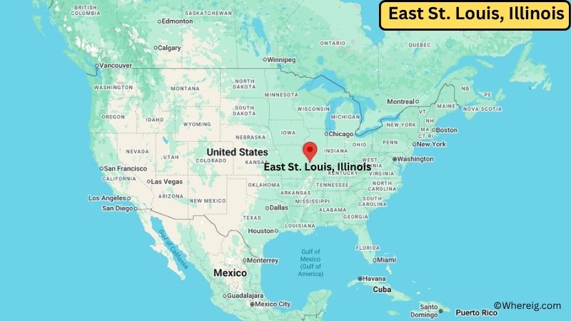 Where is East St. Louis Located in St. Clair County, Illinois