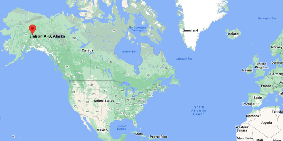 Where is Eielson AFB, Alaska