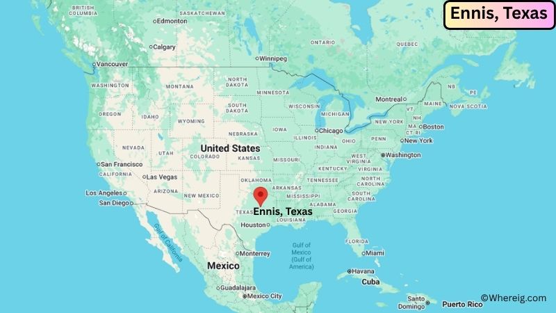 Where is Ennis Located in Ellis County, Texas