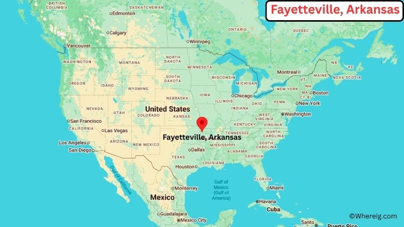 Where is Fayetteville Located in Washington County, Arkansas