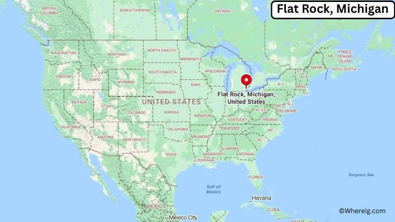 Where is Flat Rock Located in Wayne County, Michigan