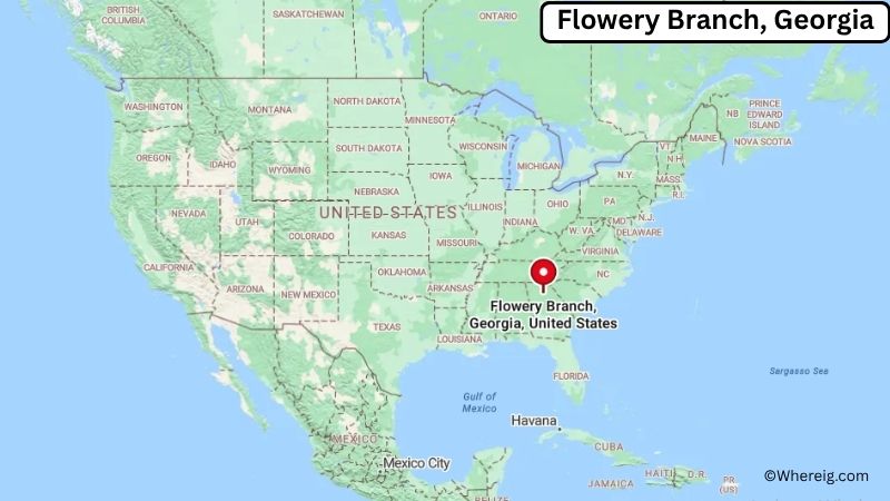 Where is Flowery Branch Located in Hall County, Georgia