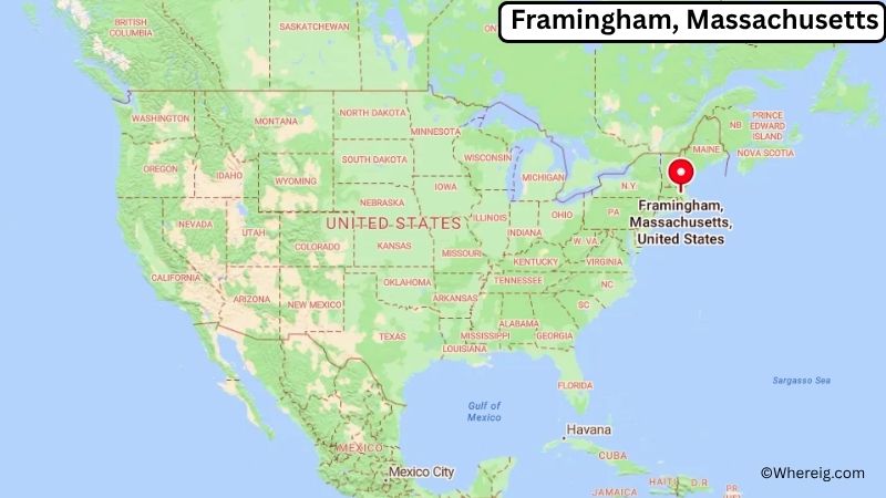 Where is Framingham Located in Middlesex County, Massachusetts