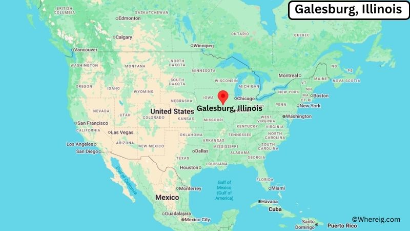 Where is Galesburg Located in Knox County, Illinois