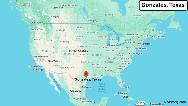Where is Gonzales Located in Gonzales County, Texas