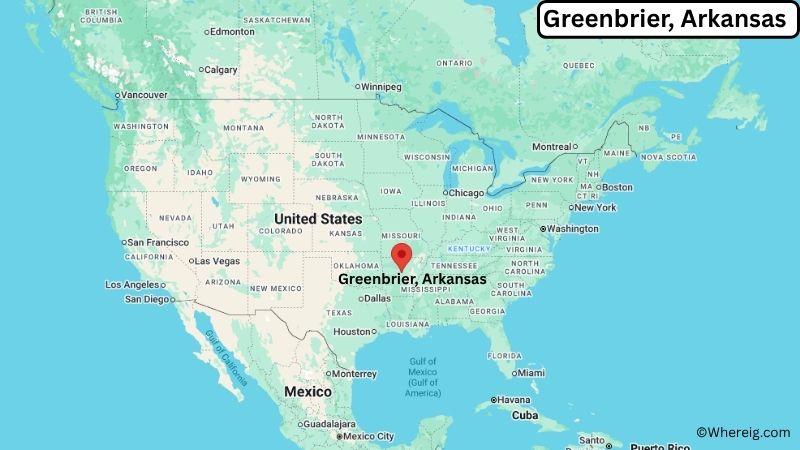 Where is Greenbrier Located in Faulkner County, Arkansas