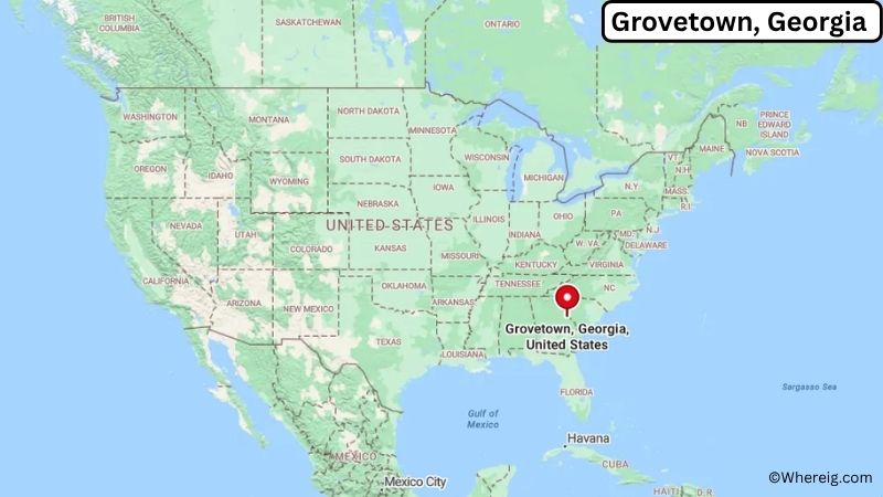 Where is Grovetown Located in Columbia County, Georgia