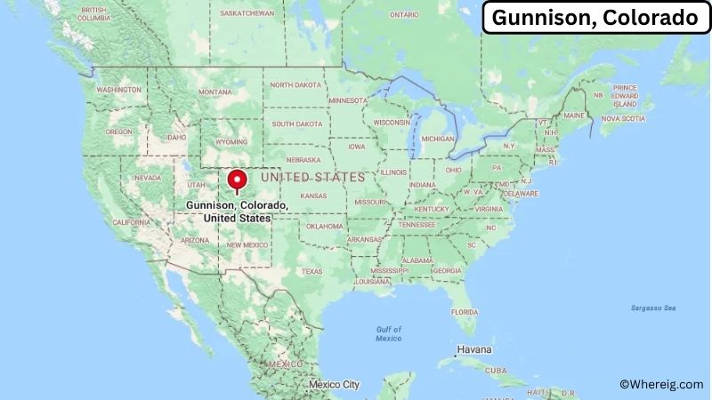 Where is Gunnison Located in Gunnison County, Colorado
