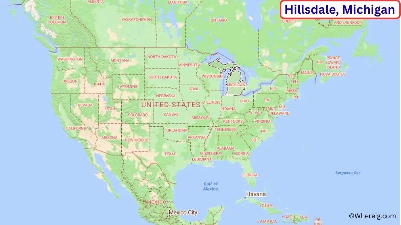 Where is Hillsdale Located in Hillsdale County, Michigan