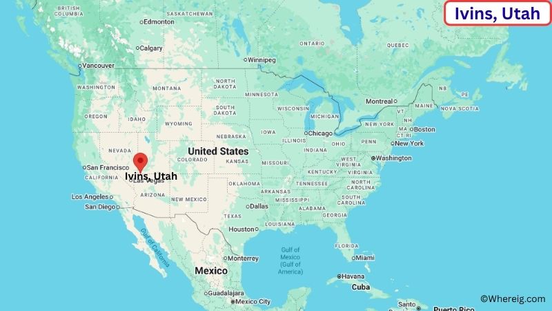 Where is Ivins Located in Washington County, Utah