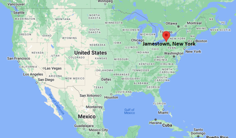 Where is Jamestown, New York