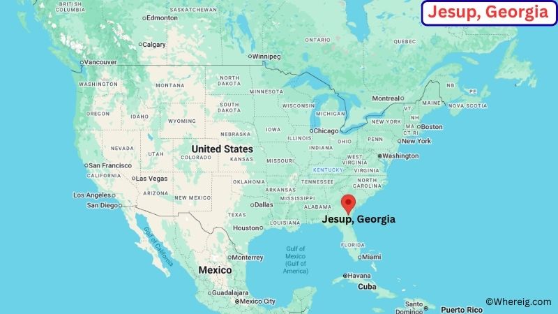 Where is Jesup Located in Wayne County, Georgia