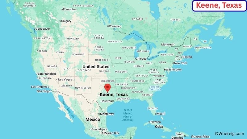 Where is Keene Located in Johnson County, Texas
