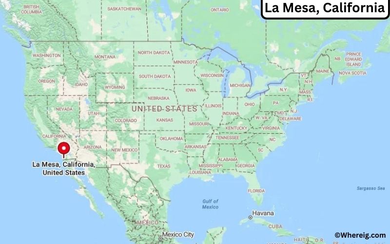 Where is La Mesa Located in San Diego, California
