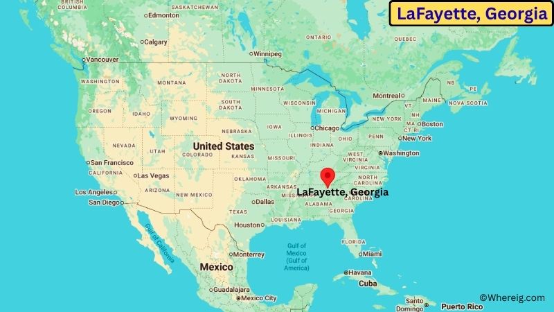 Where is LaFayette Located in Walker County, Georgia