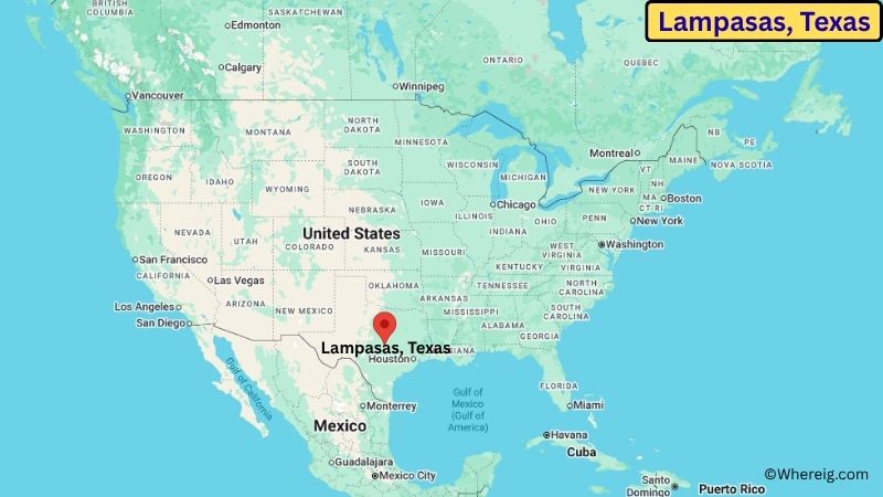 Where is Lampasas Located in Lampasas County, Texas