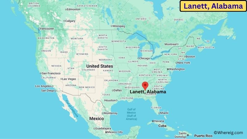 Where is Lanett Located in Chambers County, Alabama