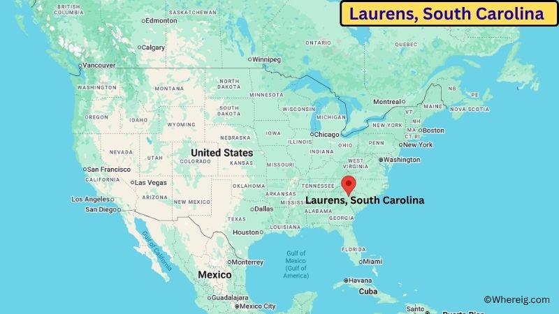 Where is Laurens Located in Laurens County, South Carolina