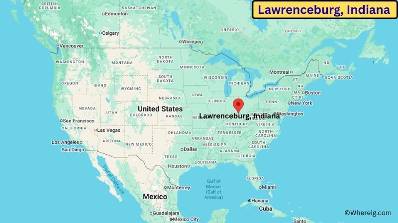 Where is Lawrenceburg Located in Dearborn County, Indiana