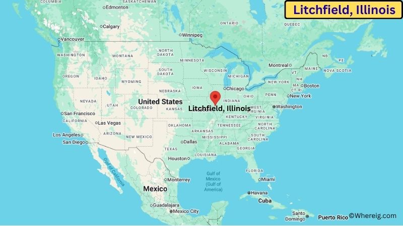 Where is Litchfield Located in Montgomery County, Illinois