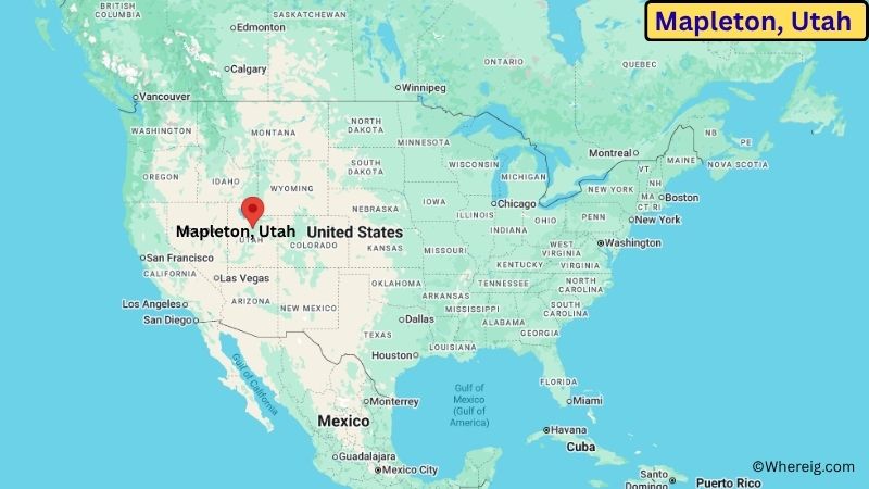 Where is Mapleton Located in Utah County, Utah