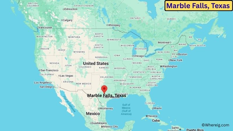 Where is Marble Falls Located in Burnet County, Texas