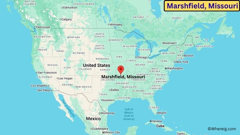 Where is Marshfield Located in Webster County, Missouri