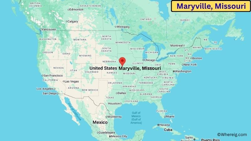 Where is Maryville Located in Nodaway County, Missouri