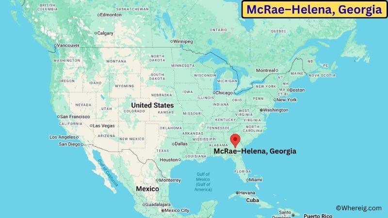 Where is McRae–Helena Located in Telfair County, Georgia