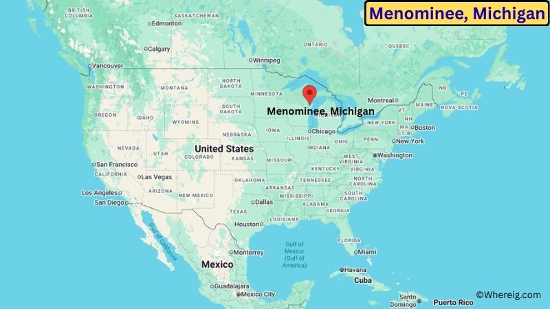 Where is Menominee Located in Menominee County, Michigan