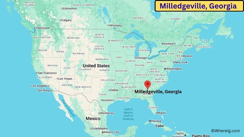 Where is Milledgeville Located in Baldwin County, Georgia