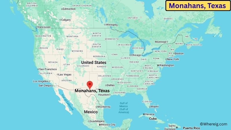 Where is Monahans Located in Ward County, Texas