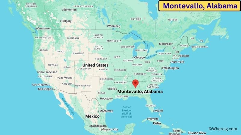 Where is Montevallo Located in Shelby County, Alabama