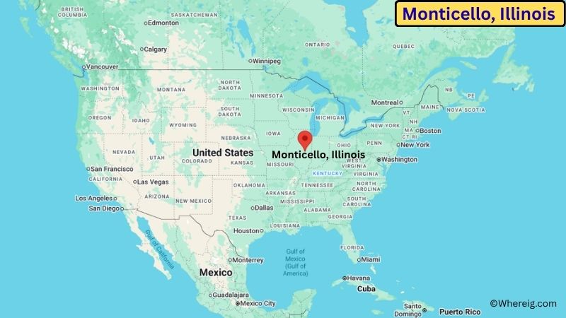 Where is Monticello Located in Piatt County, Illinois