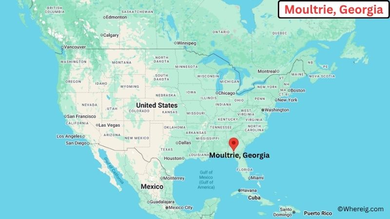 Where is Moultrie Located in Colquitt County, Georgia