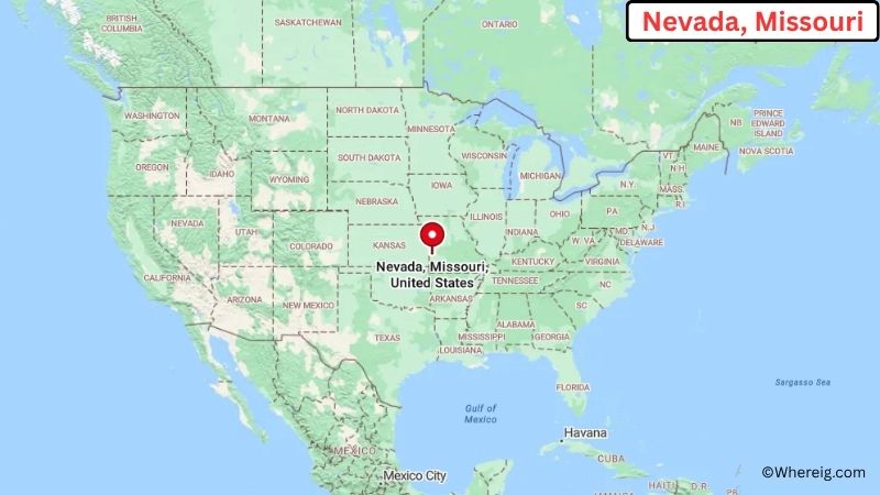 Where is Nevada Located in Vernon County, Missouri