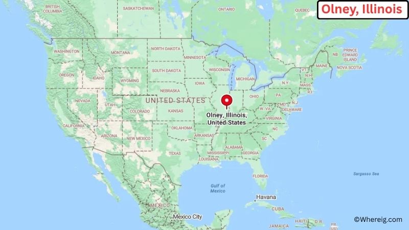 Where is Olney Located in Richland County, Illinois