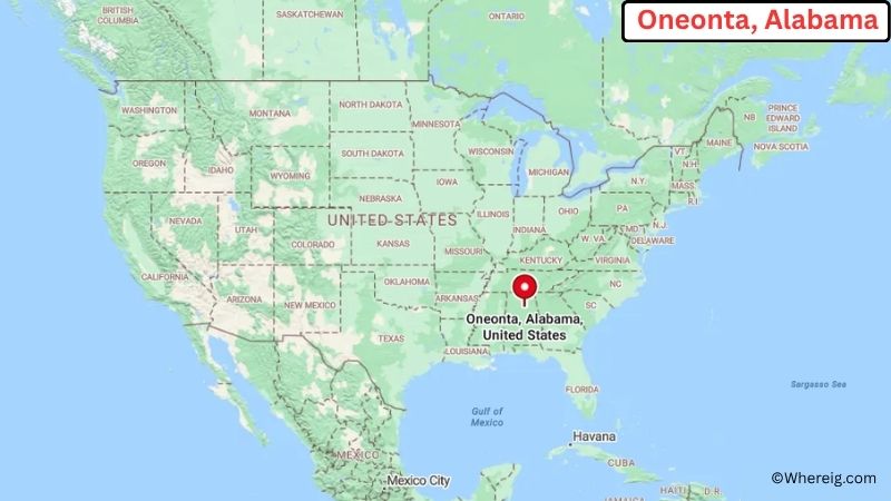 Where is Oneonta Located in Blount County, Alabama
