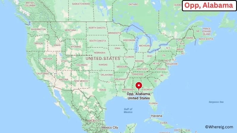 Where is Opp Located in Covington County, Alabama
