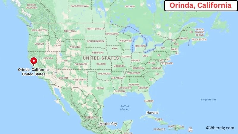 Where is Orinda Located in Contra Costa County, California