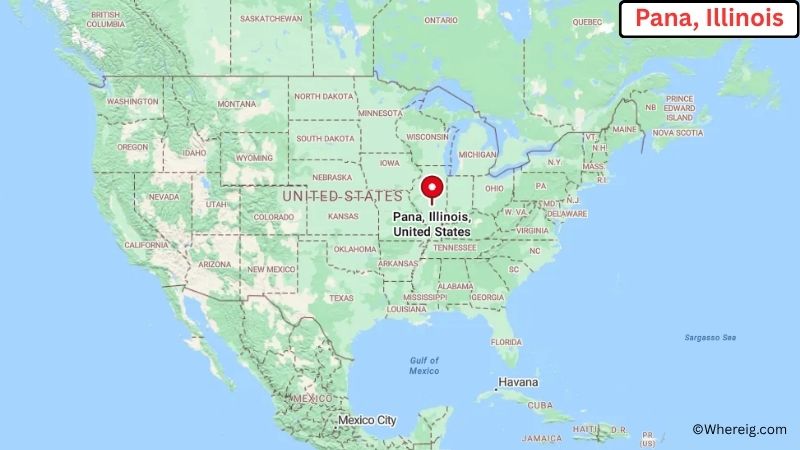 Where is Pana Located in Christian County, Illinois