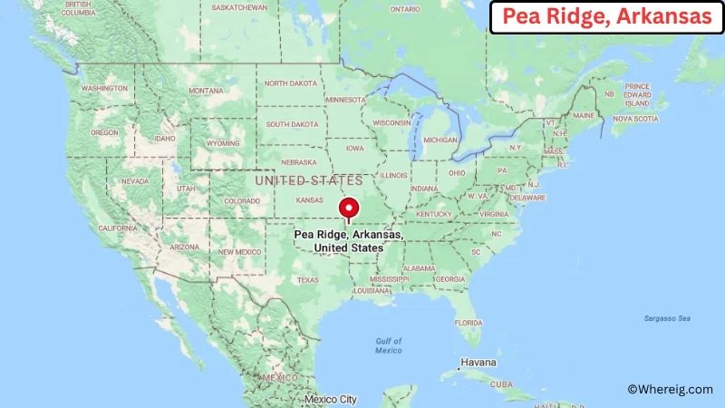 Where is Pea Ridge Located in Benton County, Arkansas