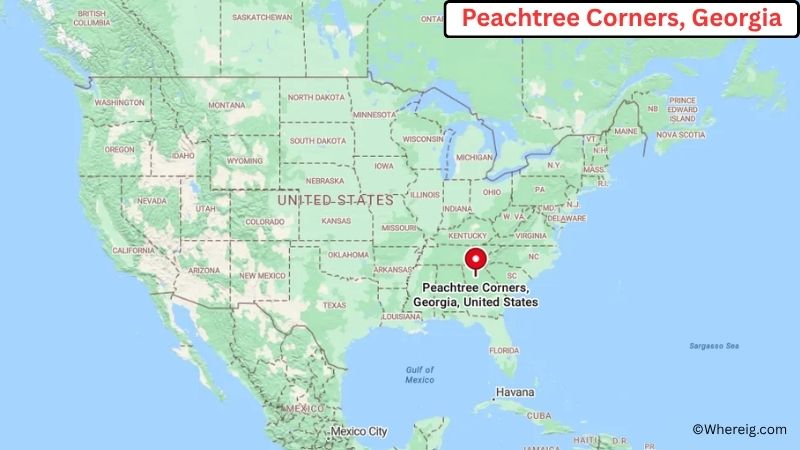 Where is Peachtree Corners Located in Gwinnett County, Georgia
