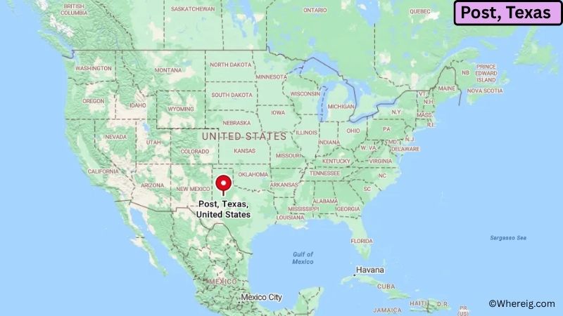 Where is Post Located in Garza County, Texas