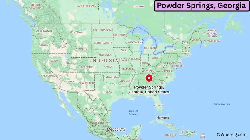 Where is Powder Springs Located in Cobb County, Georgia