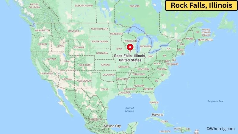 Where is Rock Falls Located in Whiteside County, Illinois